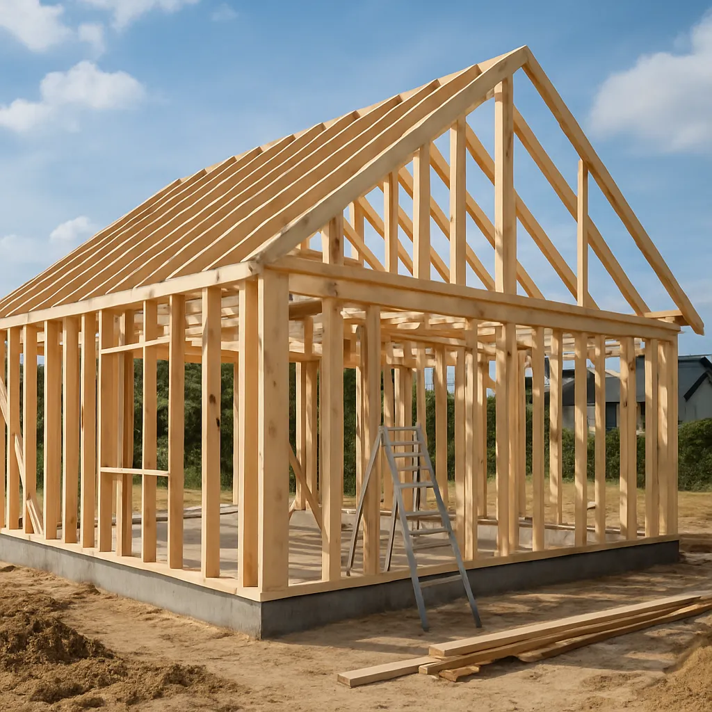 Budowa domów drewnianych szkieletowych Warszawa