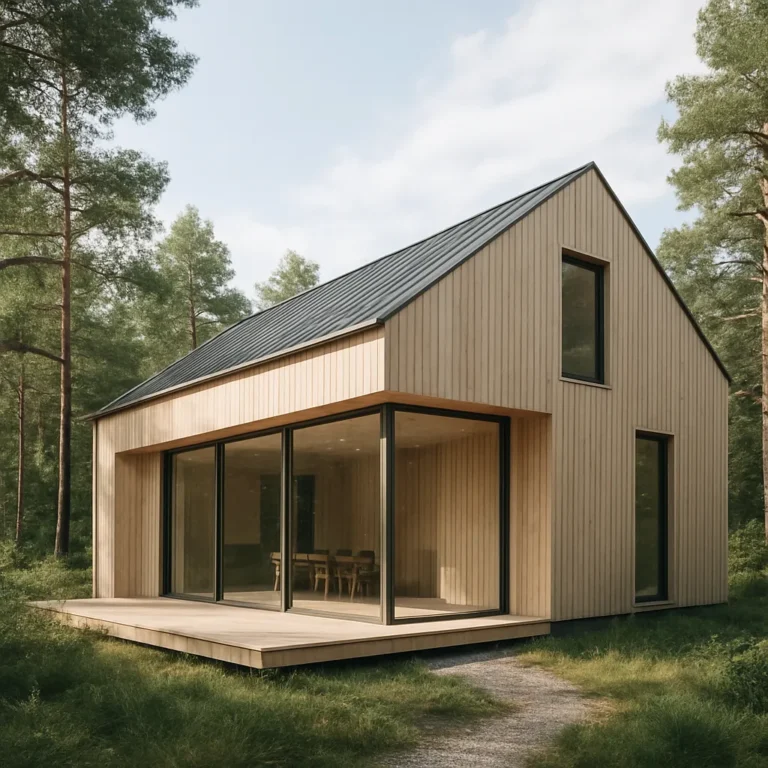 Minimalistyczny dom drewniany – jak połączyć naturę z nowoczesnością